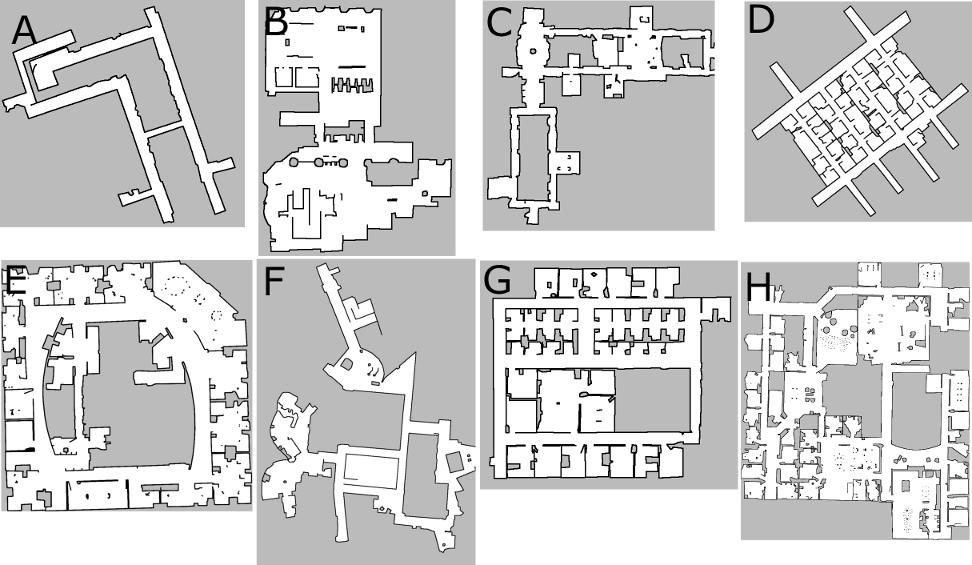 実験に使用する環境地図