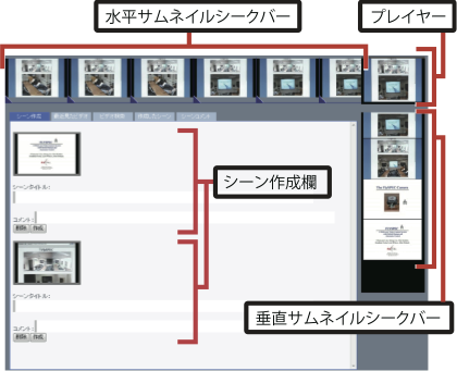 映像シーンを引用するインタフェース